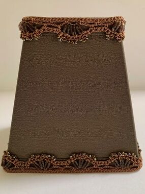Vintage Beaded Fabric Nightlight Taupe Rotating Plug Z Gallerie